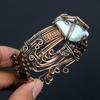 Larimar Pure Copper Wire Wrapped Ювелирные изделия ручной работы Браслет Регулируемый для свадебного подарка