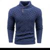Мужской свитер вязаный пуловер модный с круглым вырезом облегающий свитер мужская одежда