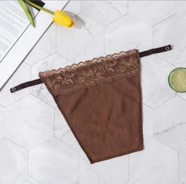 Women Quick Easy Clip-on Lace Mock Camisole Bra Insert Wrapped Chest Overlay Modesty Panel