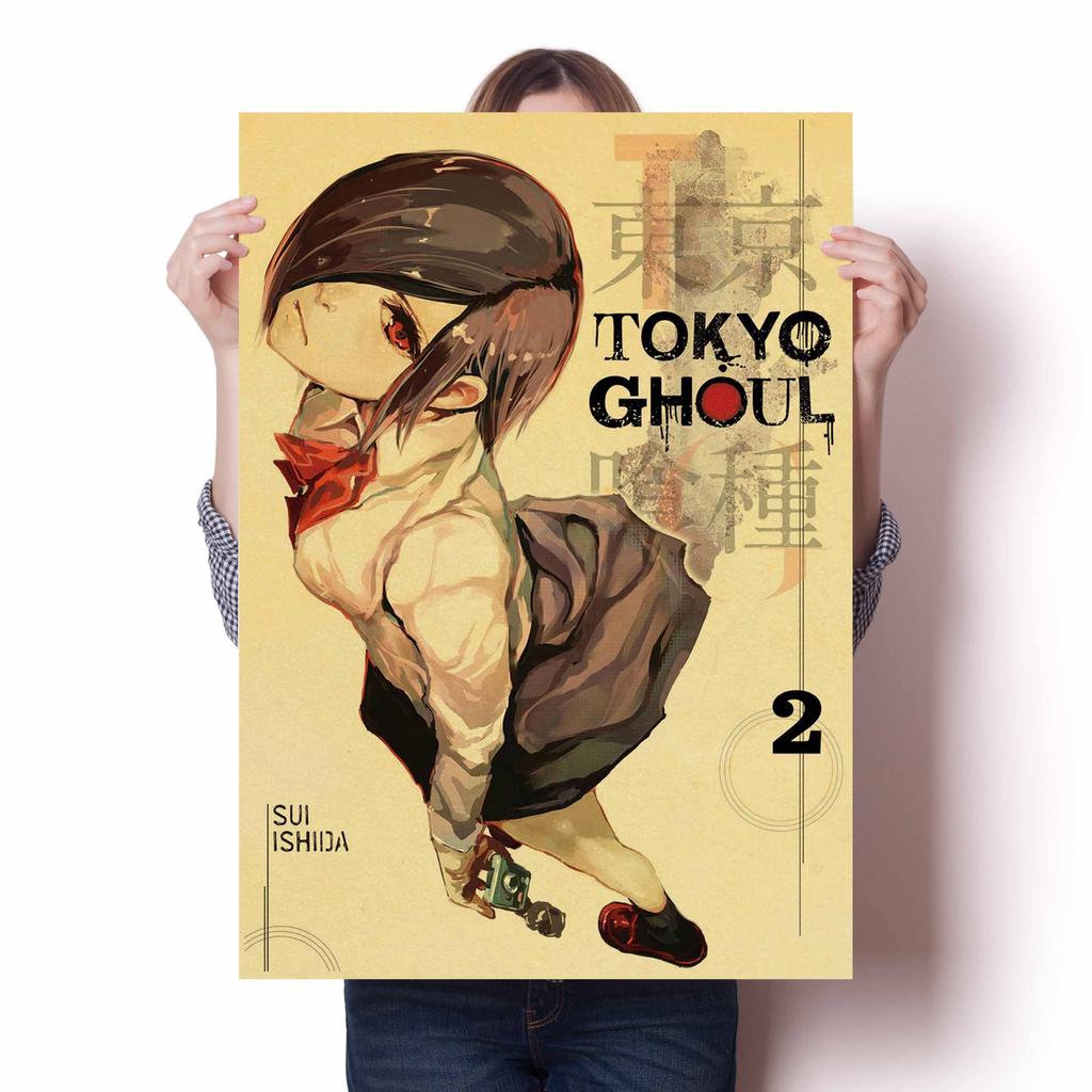 Аниме рисунок Токийский гуль плакаты украшения стены книги по искусству домашний декор спальня дети Kawaii декор комнаты гостиная диван холст плакат