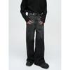 Men's New Product American Street Splicing Design with Loose Washed Jeans