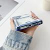 Прозрачный чехол для телефона Samsung Galaxy с золотым покрытием и карманом для карт