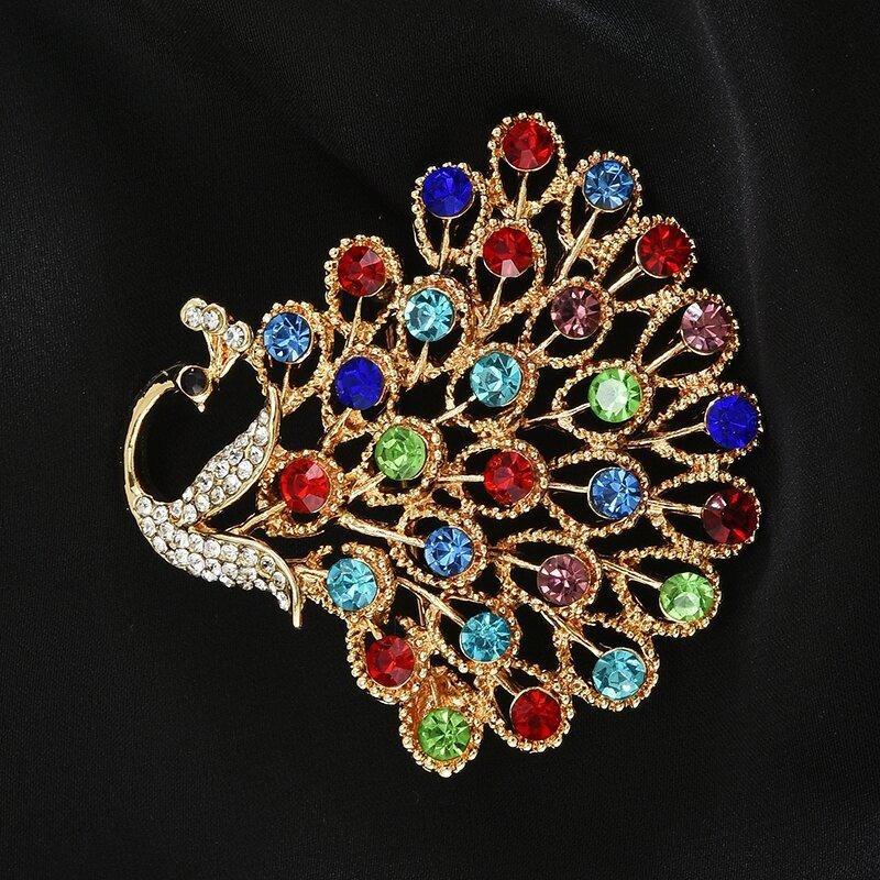Brooch High-End Niche Silk Scarf Buckle Alloy Diamond Coat Pearl Corsage Pin Accessories
