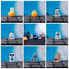Creative Micro Landscap Halloween Crystal Ball Mini Resin Resin Faceless Ghost Easy to Carry Pumpkin Resin Ornaments Halloween