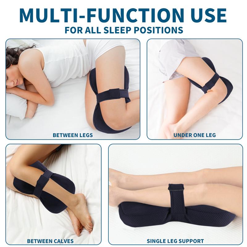 Side Sleeping Leg Pillow, Soft and Comfortable, for Sofa & Bed Sleep, Prevents Leg Rubbing, Side Sleeper Sciatica Relief Pillow