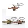Spiral Leaf Brass Helicopter Keychain Metal Copper Pendant Helicopter Keyring Backpack Pendant