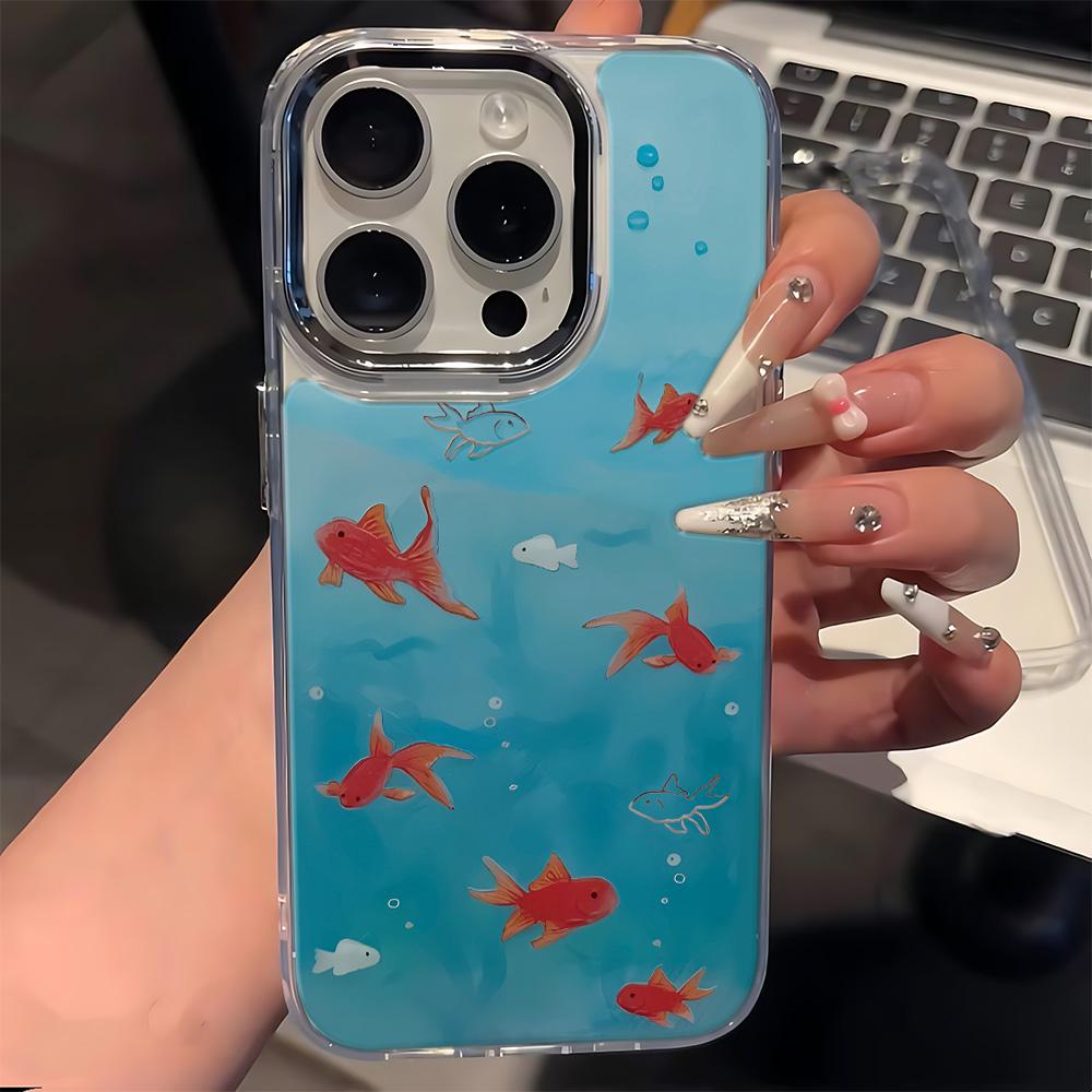 Ocean Carp Phone Case For Iphone 17 16 13 15 11 12 14 17 Pro Max Air 16E 17E Shockproof Transparent Cover Silicone Soft Fundas