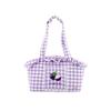 Pet Frill Check Carrier Bag YT_RC501, Korean Pet Shampoo
