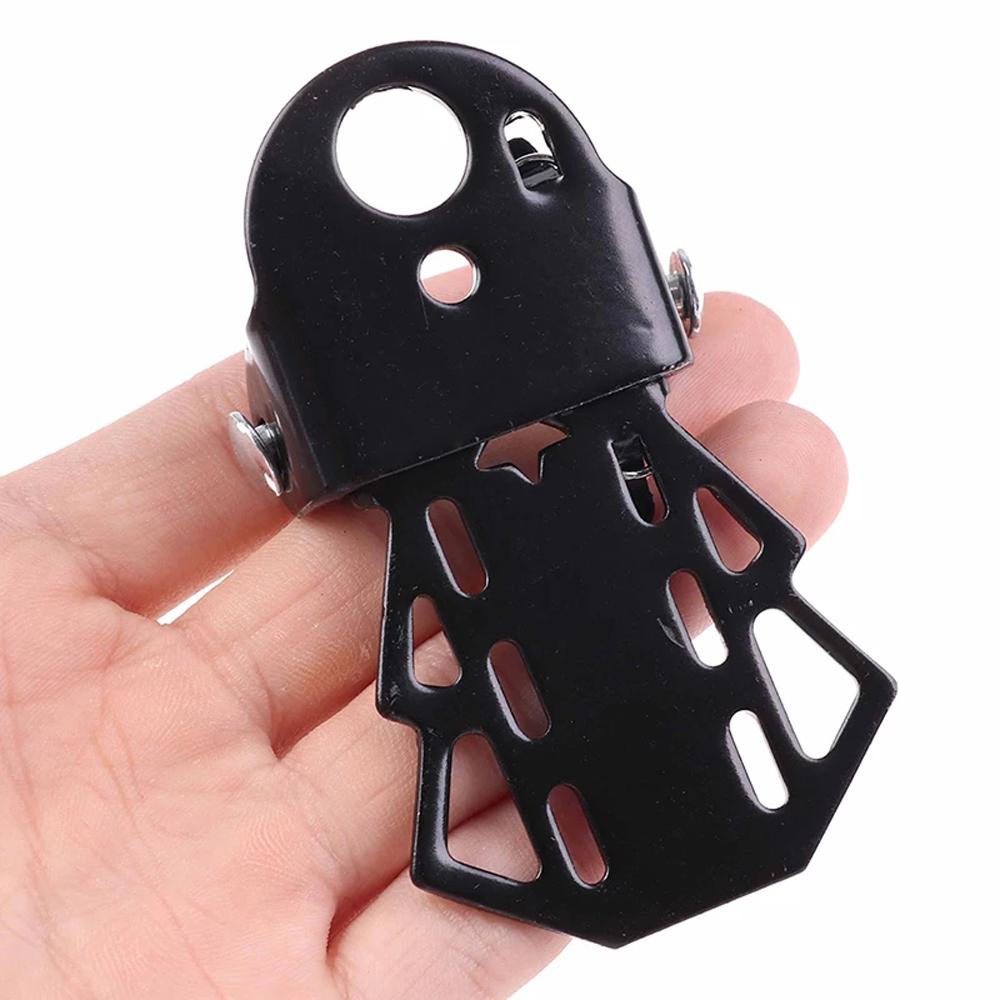 Cycling 1 Pair MTB Bike Folding Black Metal Footrests Bike Pedals Rear Seat Bicycle Foot Pegs