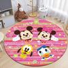 Alfombra redonda con dibujos de Mickey Mouse, alfombra grande para sala de estar, alfombra para juegos, alfombra para juegos infantiles