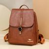 Рюкзак из мягкой кожи, женский рюкзак большой вместимости, студенческий школьный рюкзак
