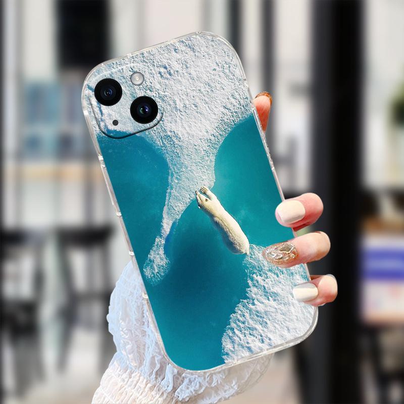 Прозрачный чехол для iPhone 13 Mini, 13 Pro, мягкая задняя крышка из ТПУ для iPhone 14 Pro Max, 14 Plus, прозрачный защитный чехол.