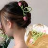 Tulip Festival Hair Claw For Women Summer Simple Hair Crab Clip Fashion Korean Hairpin Gift Flower Hair Accessories Headwear
