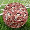 Betty Boop Print Size 5 Soccer Ball, Standard Match Football for Sports Game and Team Practice, Ideal Gift for Soccer Fans