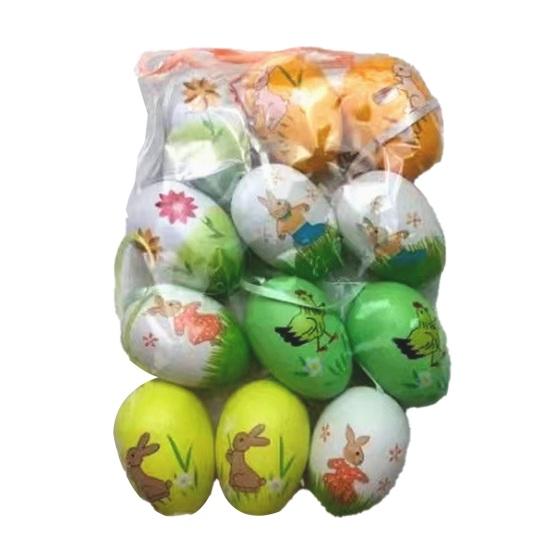 12 шт. Разноцветные пластиковые пасхальные яйца Сделай сам Игрушка для раскрашивания яиц для дома Детские занятия Принадлежности для пасхальной вечеринки