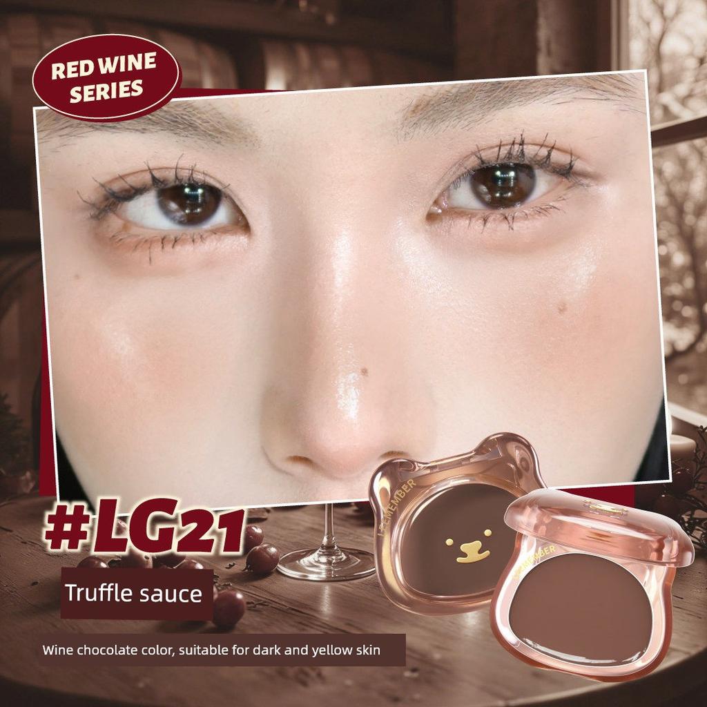 Grace Series New Product~ Li Meng Little Bear Water Glow Cream Blush Multi-Use Highlighter for Contouring and Brightening
