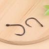 Hirisi 50 шт. Карповые крючки с покрытием PTFE, с ушком, с микробородкой, высокоуглеродистая сталь, 8029, Рыболовные аксессуары, Соединяемая коробка