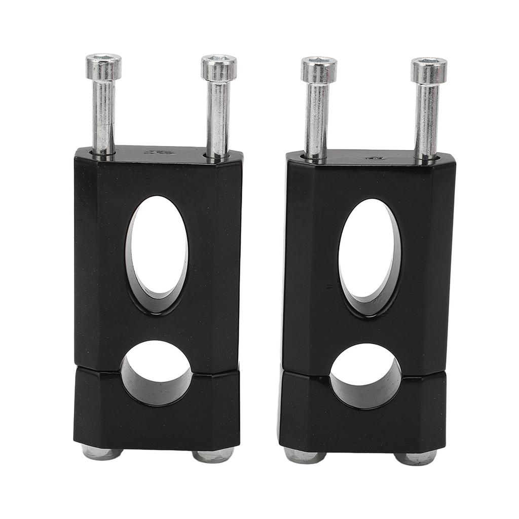 1 Pair Handlebar Mount Clamp Riser 78in Aluminum Black Coating Handlebar Lift Clip for Motorcycle