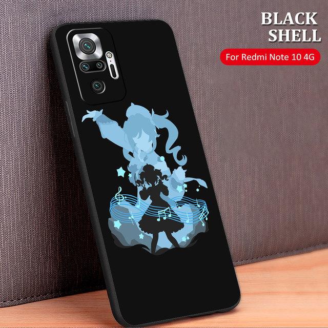 Чехол Celular Genshin Impact Аниме Капа для Xiaomi Redmi Note 10 Pro 9s 9c 8 9a K40 9 8t 9t 11 K40s 11t K50 11s