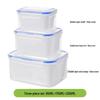 Three-Piece FCM Certified Microwaveable Food Storage Containers with Fruit and Vegetable Drainer.