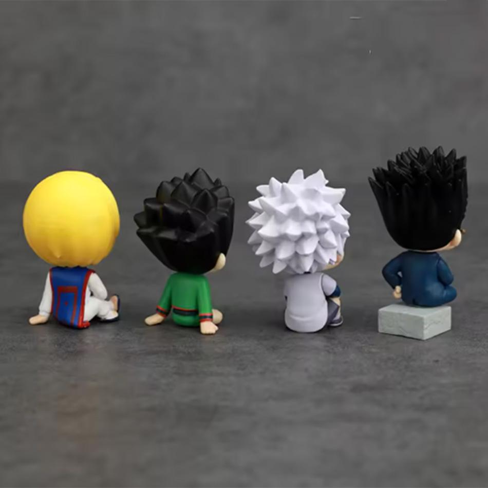 Аниме Фигурка Фигурка Killua Zoldyck Kurapika Фигурка Hisoka Фигурка Feitan Мини Модель Куклы Игрушка Подарки