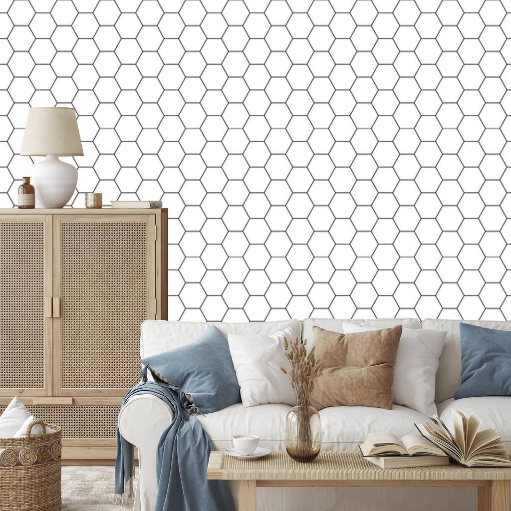 Geometric pattern wallpaper for living room and bedroom 50x1000