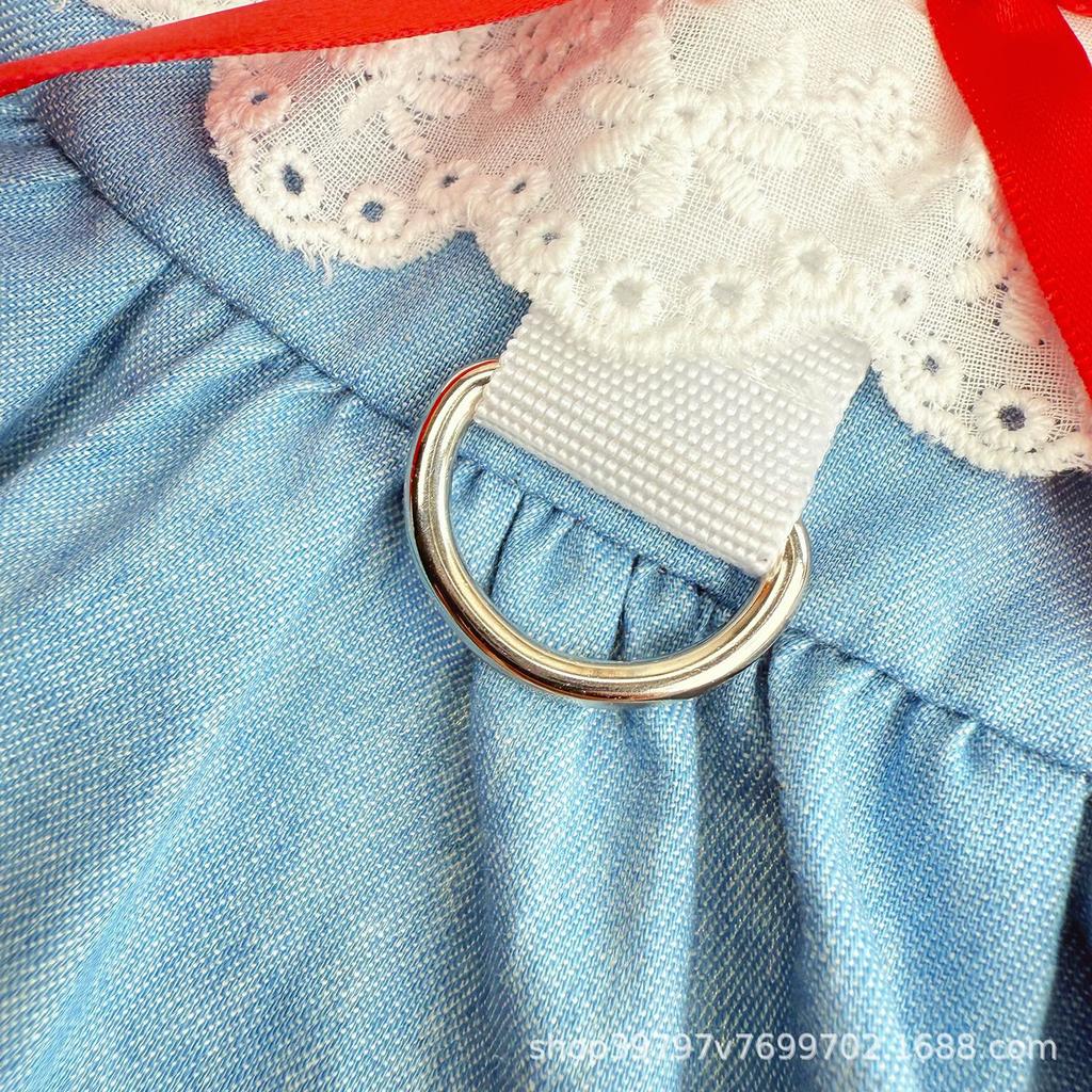 Spring and Summer Cowboy Princess Skirt Pet Dog Cat Clothes Skirt Than Bear Dog Skirt