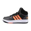 Neo Hoops 3.0 Mid K Anti Slip Wear Resistant Mid Top Kids' Skateboarding Shoes Black Orange Kids' Sneakers HQ4492