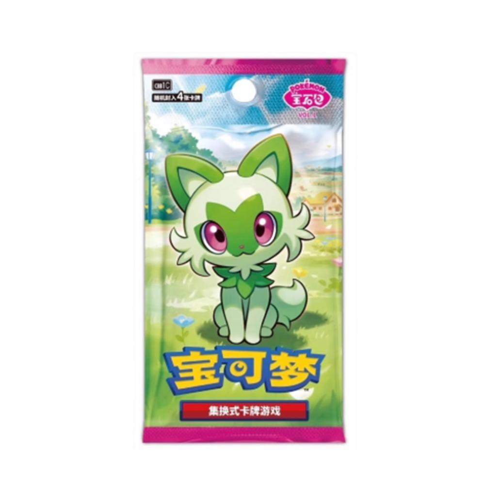 Genuine Card Gem Bag VOL.4-5 Zhu Zi PTCG Trading Card Chinese Version Anime Game Collection Card Toys Gifts