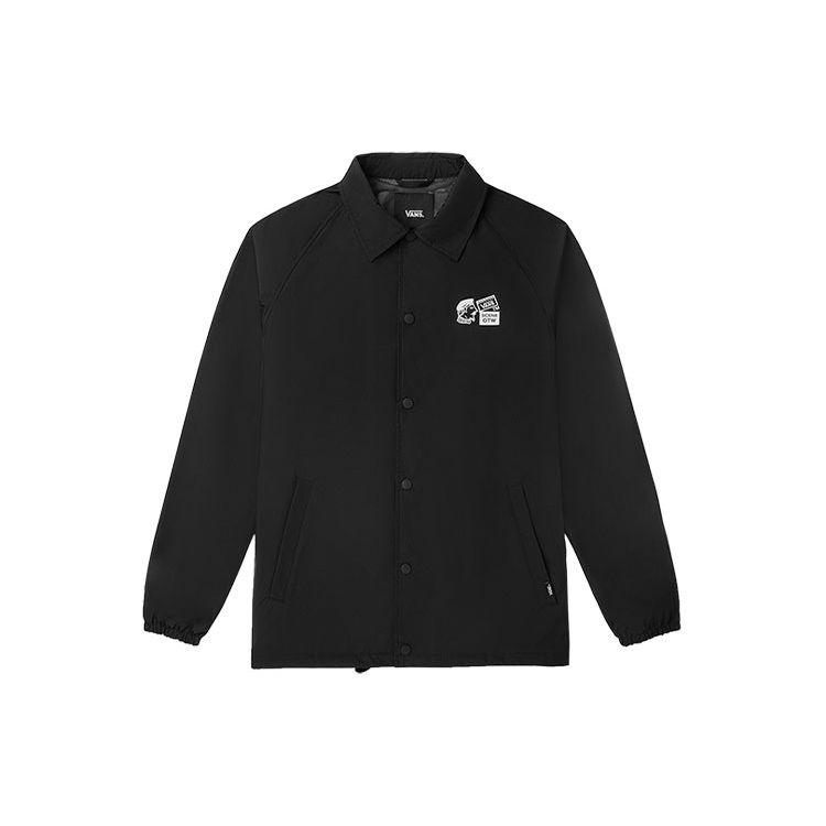 Vans Куртка с забавным принтом логотипа Мужские куртки Черные VN0A54P4BLK