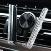 1 шт. Новый сверкающий держатель для телефона в машину с имитацией бриллианта, стильный и милый, с двумя функциями, крепление на вентиляционную решетку, вращающийся на 360°, автомобильная подставка для женщин