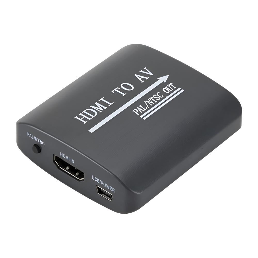 Konwerter adapter obrazu z hdmi na av rca cinch przejściówka ntsc pal