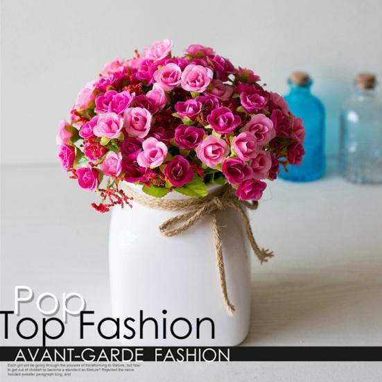 Модная искусственная роза, красивое красочное украшение для дома