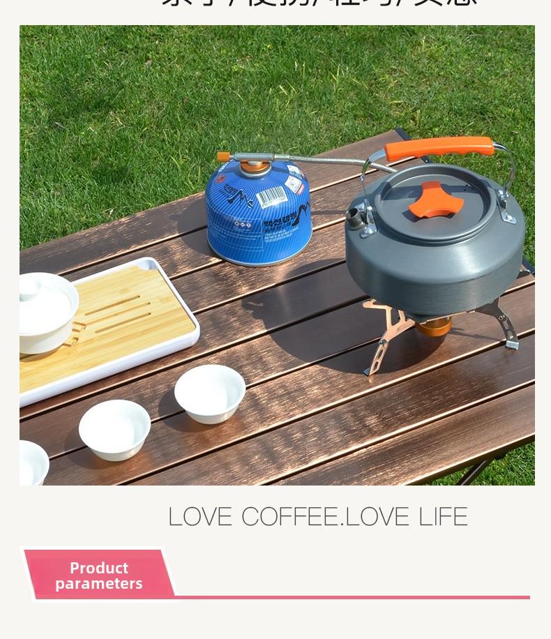 Большой емкости портативный чайник и заварочный чайник для кемпинга на открытом воздухе