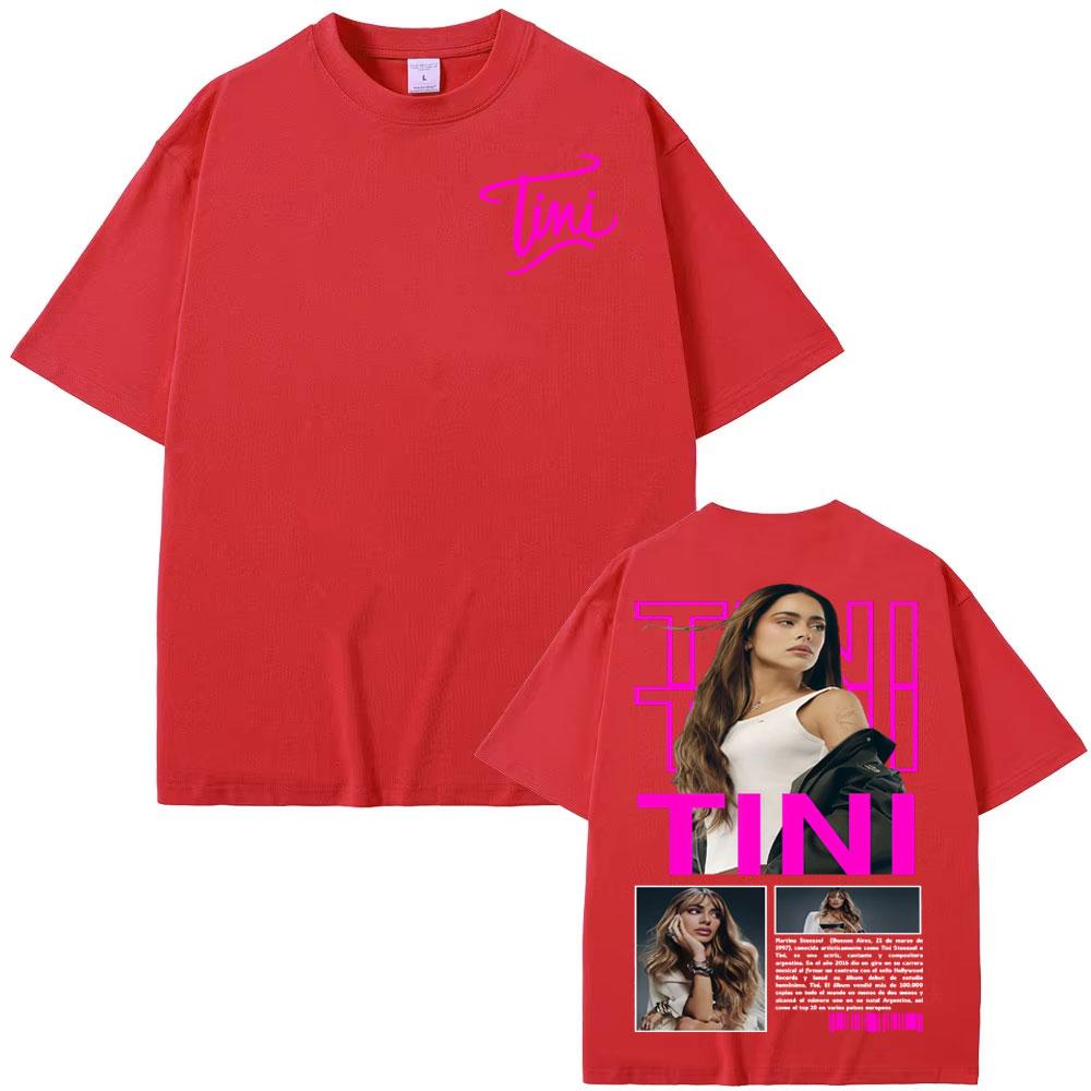 Tini Stoessel Futtura Album 2025 Cover T Shirts Unisex Women Clothing Aesthetic Fashion Tshirts Cotton Casual Short Sleeve Tshirt