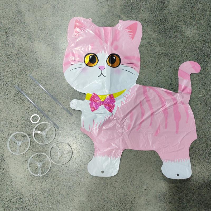 4D Мультяшные Фольгированные Шары Слон Стоячий Ходячий Шарик с Колесом для Украшения Детской Вечеринки по случаю Дня Рождения, Детского Праздника