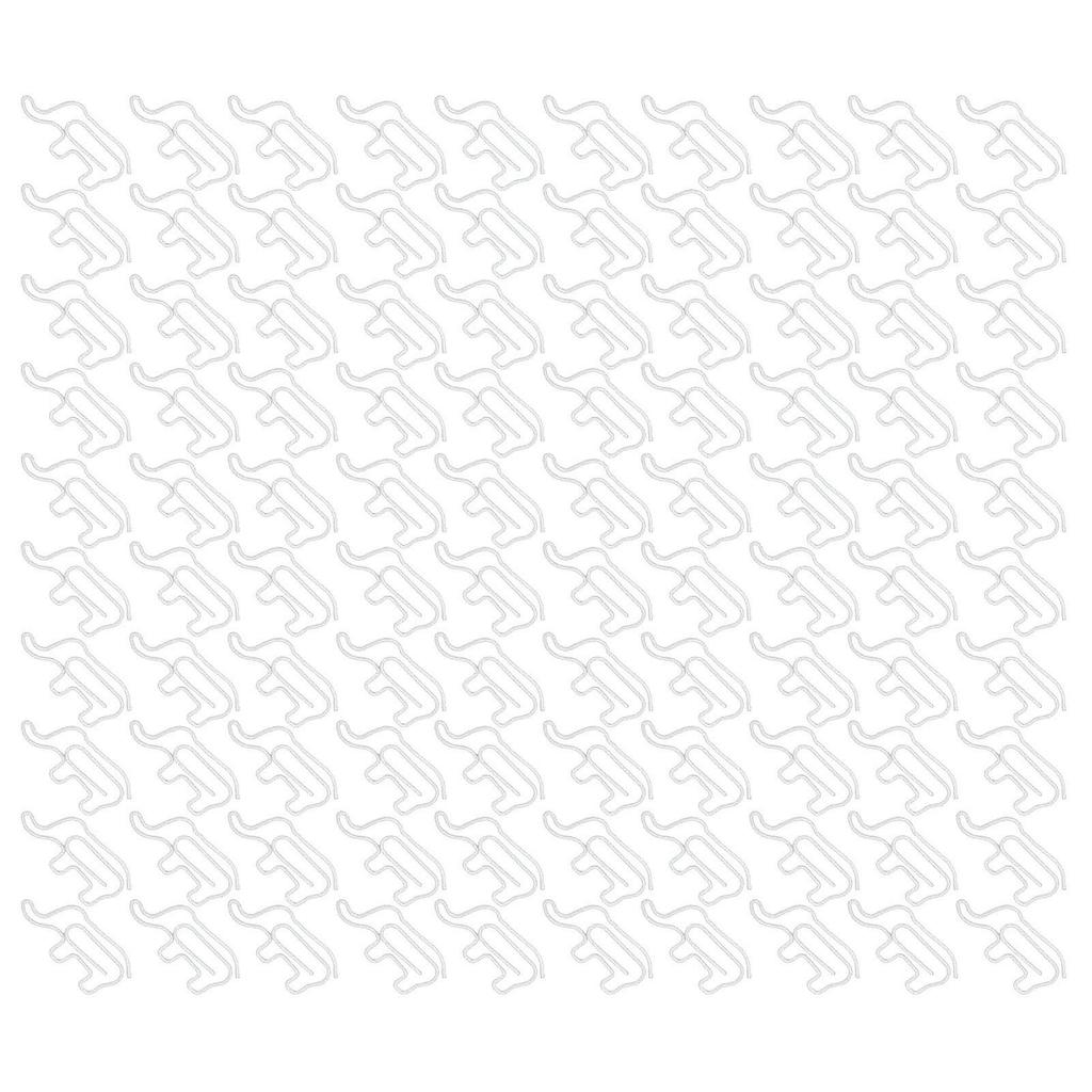 100 шт. скрепок для бумаги, симпатичная форма, нескользящая, цветная, устойчивая к ржавчине, портативная, легкая для карт