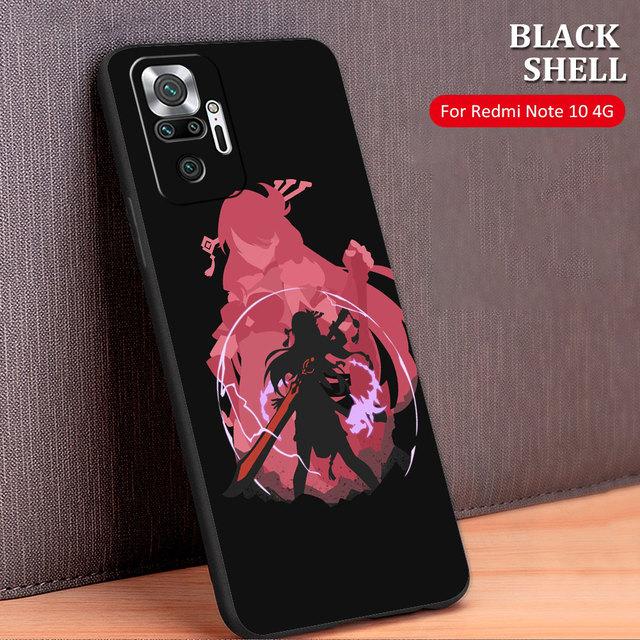 Чехол Celular Genshin Impact Аниме Капа для Xiaomi Redmi Note 10 Pro 9s 9c 8 9a K40 9 8t 9t 11 K40s 11t K50 11s
