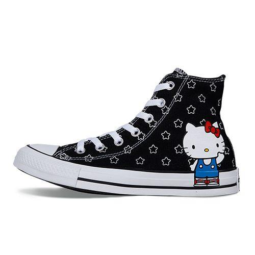 Кеды Chuck Taylor All Star Hello Kitty x Chuck Taylor All Star Converse High 'Черный' Женские 163919C