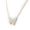 Les Trésors De Lily [E9036] - Gold-Plated 'Butterfly Filigree' Necklace - 25x20 Mm