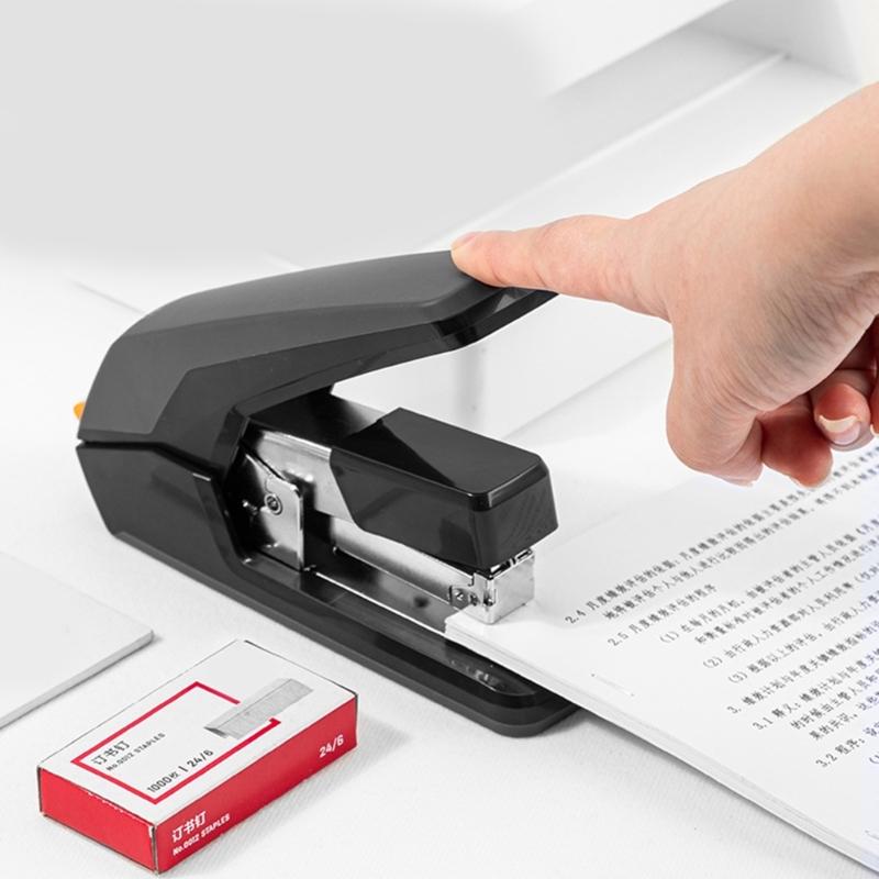 Heavy Duty Stapler 40 Sheets Capacity Labor-Saving Stapler Ergonomic Grip Slip Resistant Base Office Stapling Machine
