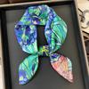 High-End Van Gogh Oil Painting Silk Scarf Female Green Iris Spring And Summer Retro Style Thin Mulberry Silk Small Square Scarf