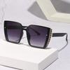 Ultra-light Large Frame Sunglasses For Women With High-end Ultraviolet Rays And Large Face Slimming Trendy Sunglasses 1033