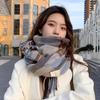 New Style, Scarf, Women's, Autumn and Winter, Korean Version Versatile, Plaid, Student Couple Scarf, Men's, Warm Clothing, Winter Warmth