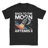 Unisex WoUnisex TShirt Artemis II Launch to The Moon Awesome Pure Cotton Tee Shirt Short Sleeve T Shirt Round Collar Clothes Gift