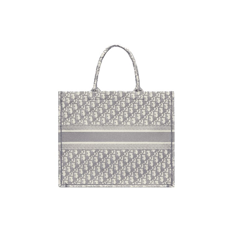 DIOR BookTote Embroidery Tote Bag, Shopping Bag, Shoulder Bag, Handbag Large Women's Gray M1286ZRIW-M932