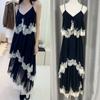 Кружевное платье-комбинация цвета Mist Blue Весна/Лето '26
