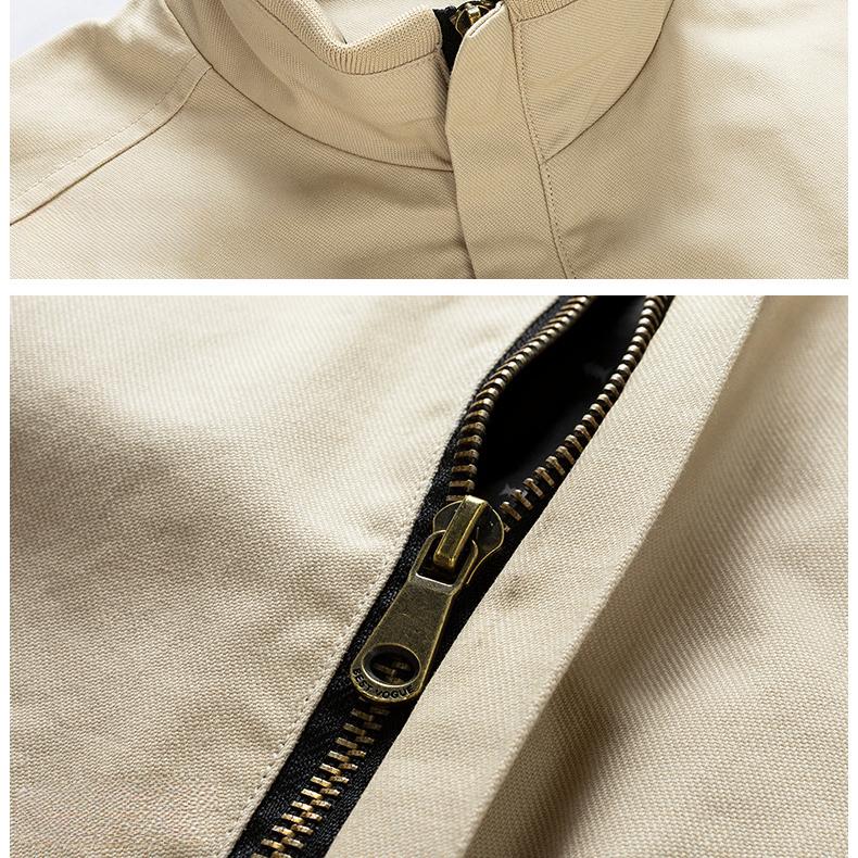 Pure Cotton Washed Jacket Men's Casual Men's Jacket Men's Large Size European and American Baseball Uniform