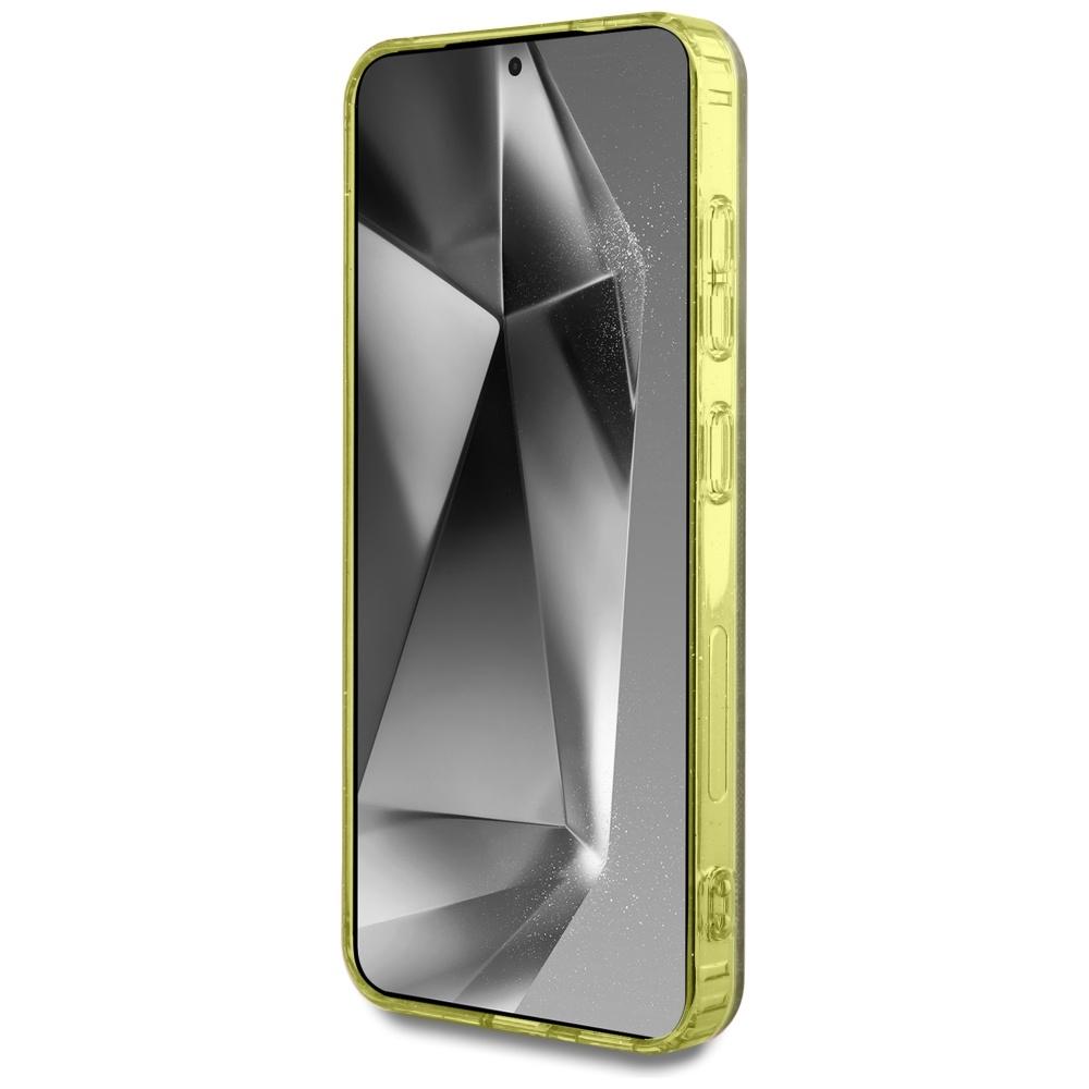 Etui do Samsung Galaxy S25 Guess 4G Glitter MagSafe brązowy
