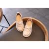 Fashion Versatile Children's Leather Shoes Spring Korean Version Girls British Style Fringed Single Shoes Student Bow Flats